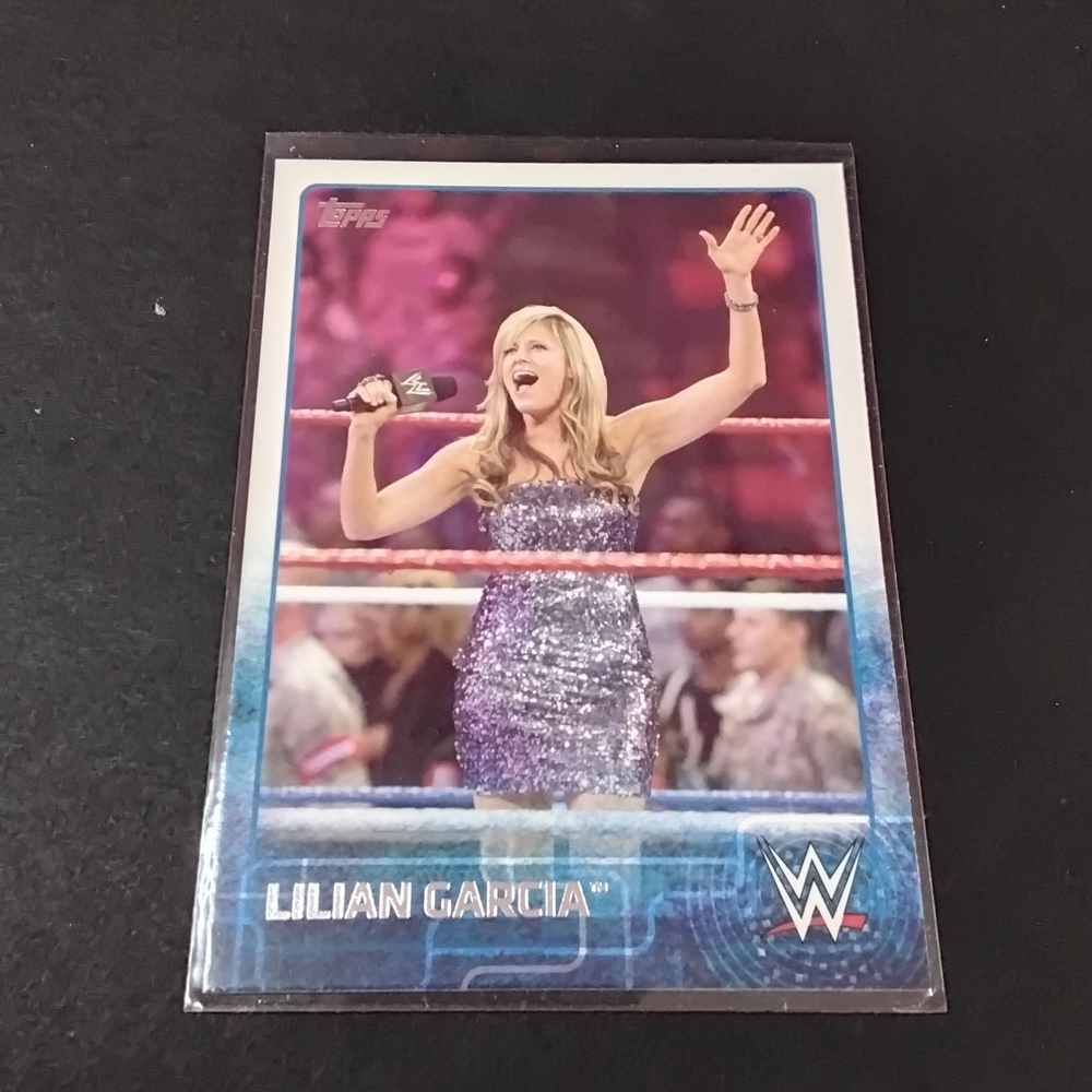 Topps Trading Card with Silver and Blue Accents